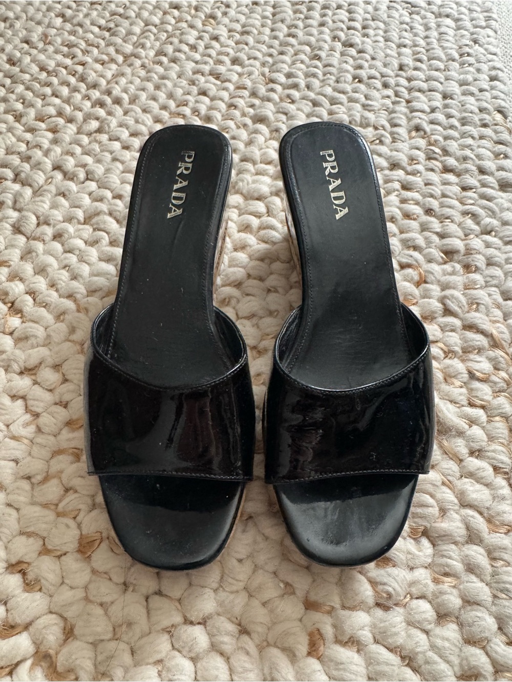 Vintage Prada Cork Wedges